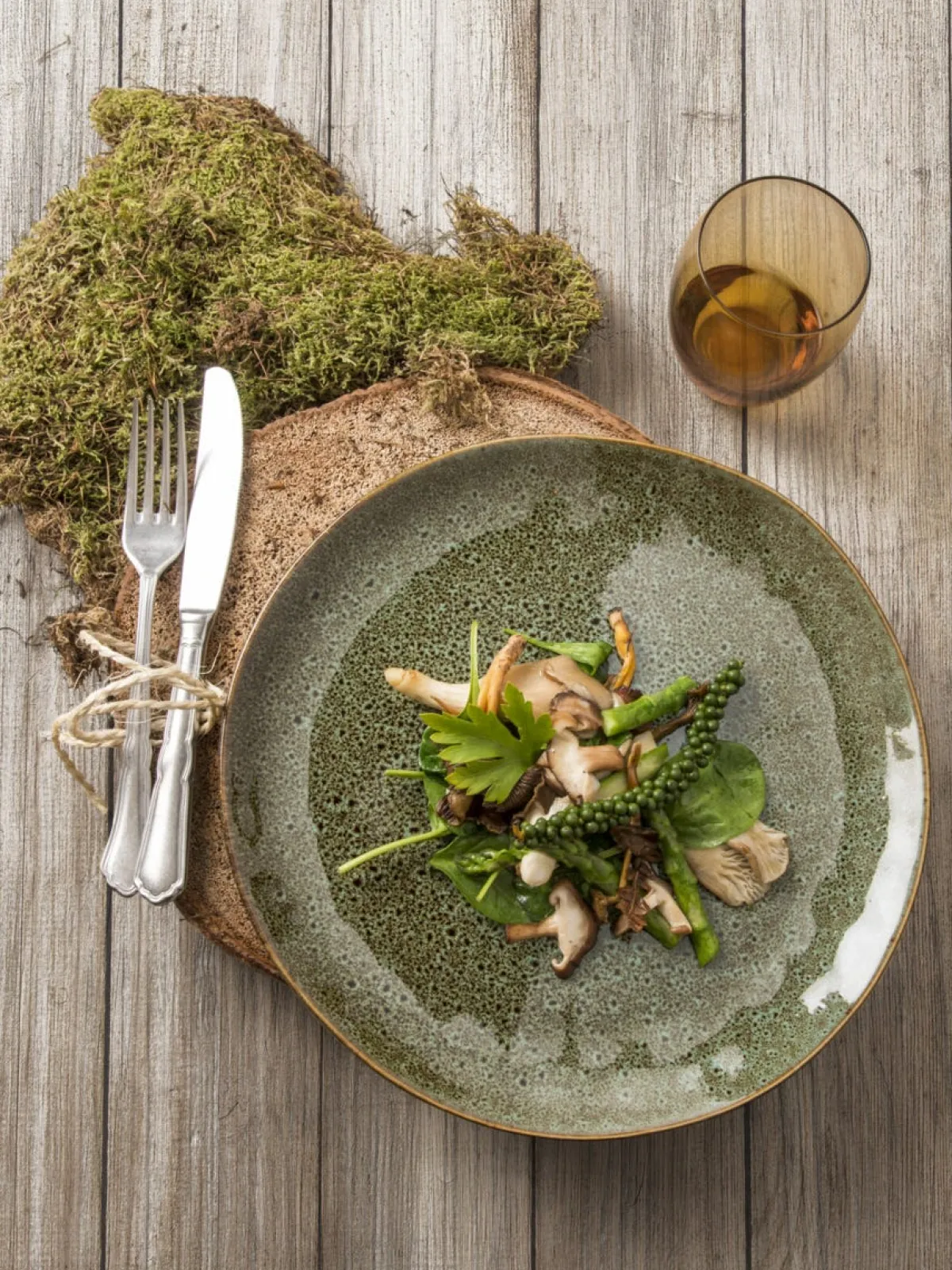 PRO.MUNDI Assiette creuse rond vert grès émaillé Ø 22 cm Sky Sale