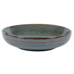 PRO.MUNDI Assiette creuse rond vert grès émaillé Ø 22 cm Sky Sale