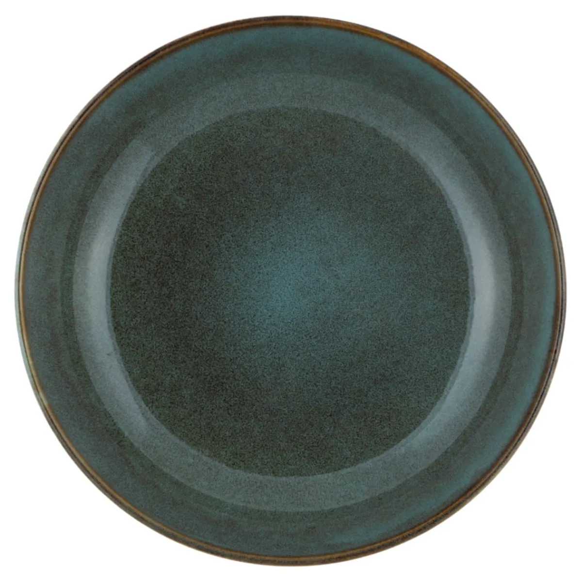 PRO.MUNDI Assiette creuse rond vert grès émaillé Ø 22 cm Sky Sale