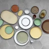 Assiette creuse rond vert porcelaine culinaire Ø 23 cm  Caractère - REVOL Online