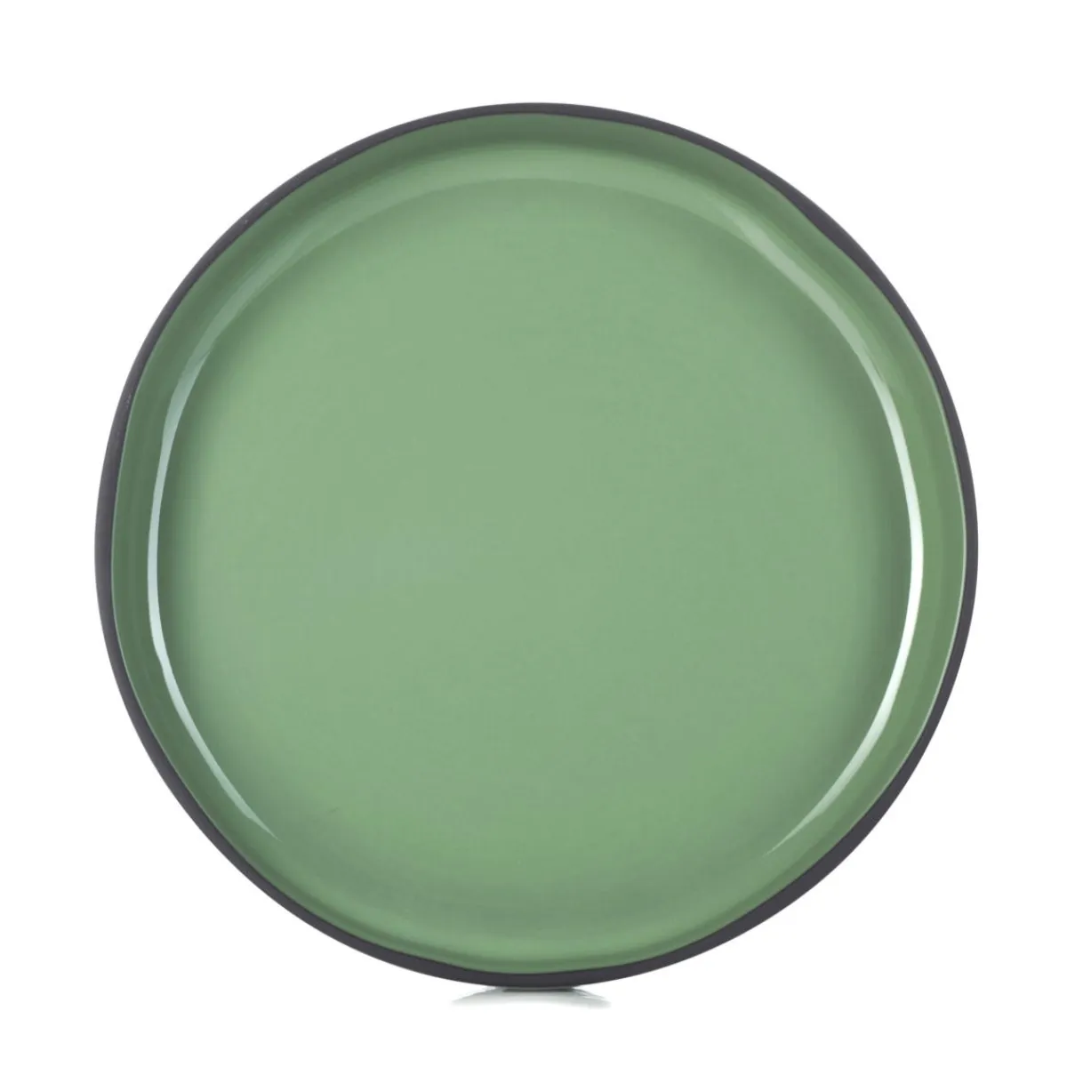 REVOL Assiette creuse rond vert porcelaine culinaire Ø 23 cm Caractère Online
