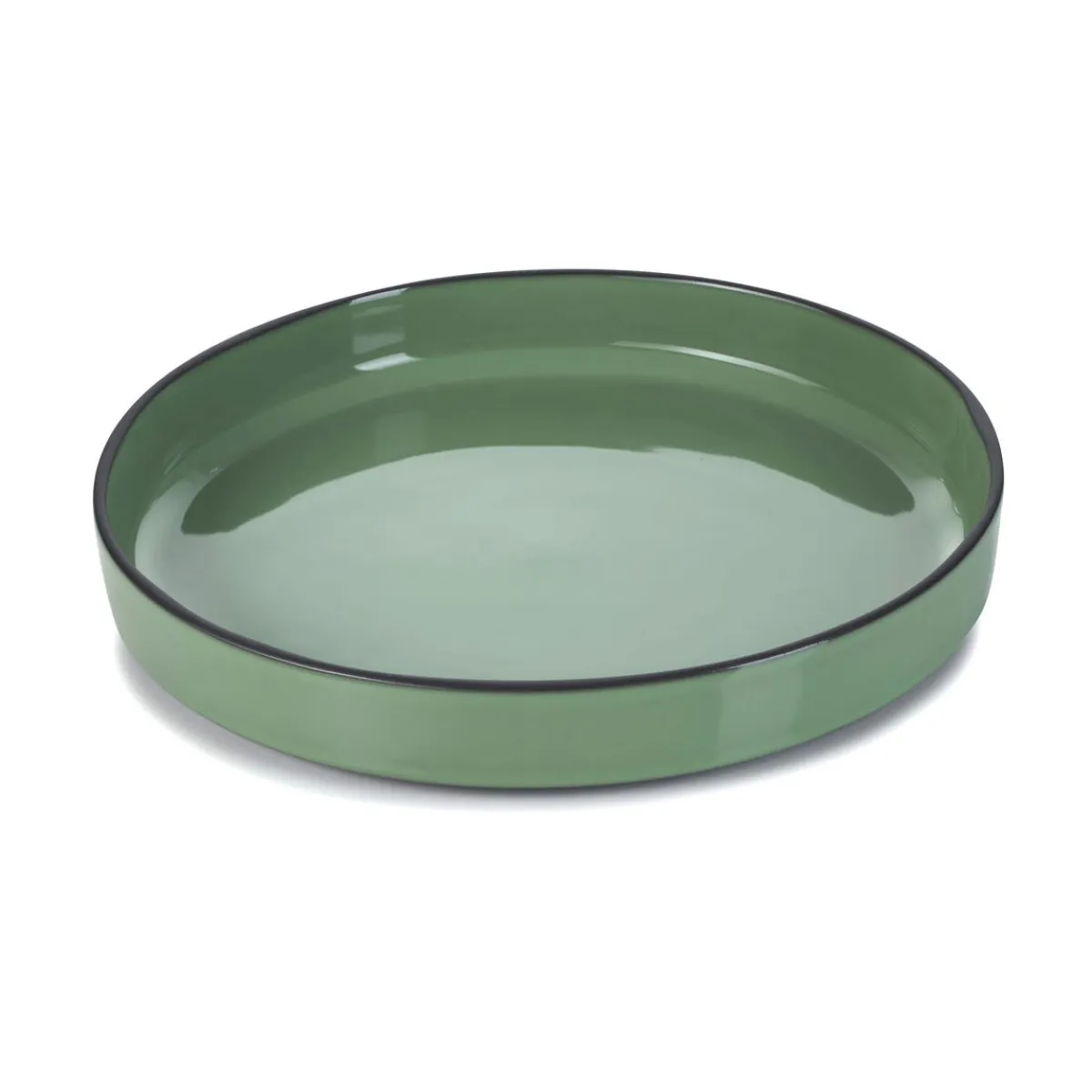 REVOL Assiette creuse rond vert porcelaine culinaire Ø 23 cm Caractère Online