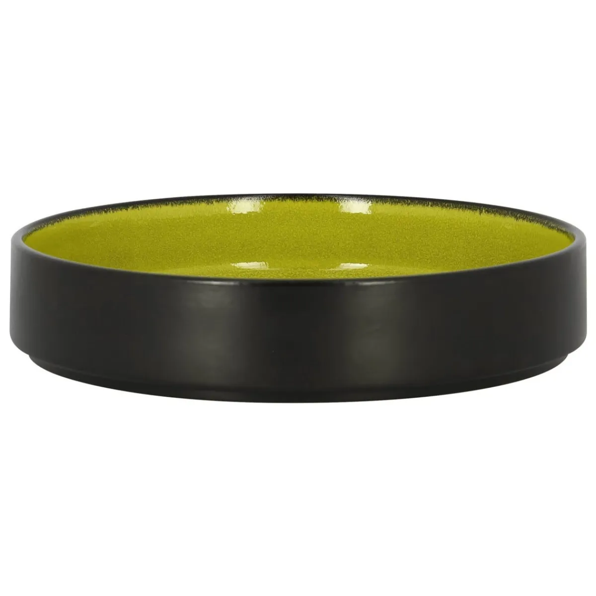 Assiette creuse rond vert porcelaine vitrifiée Ø 22,8 cm Fire - RAK New