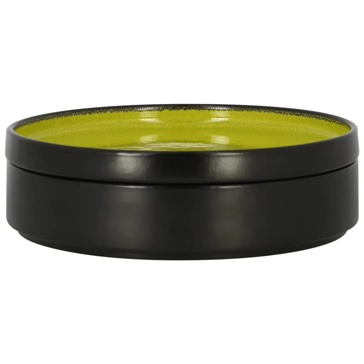 Assiette creuse rond vert porcelaine vitrifiée Ø 19,9 cm Fire - RAK Clearance