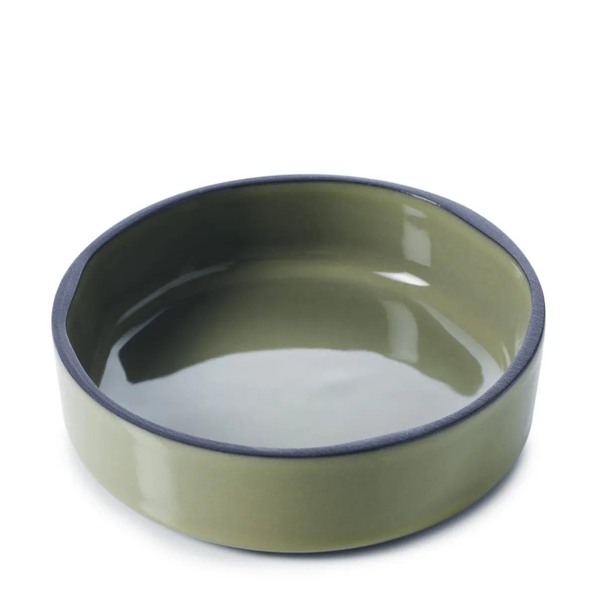 REVOL Assiette creuse rond vert porcelaine culinaire Ø 17 cm Caractère Online