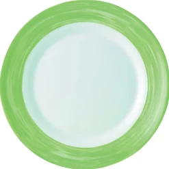 ARCOROC Assiette creuse rond vert verre opal Ø 22,5 cm Brush Online