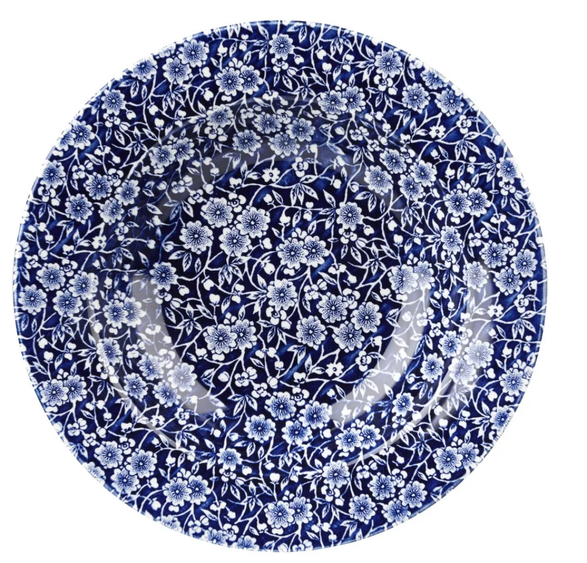 CHURCHILL Assiette creuse rond Victorian Calico Bleu Willow porcelaine vitrifiée Ø 24,9 cm Vintage Prints Victorian Willow Hot