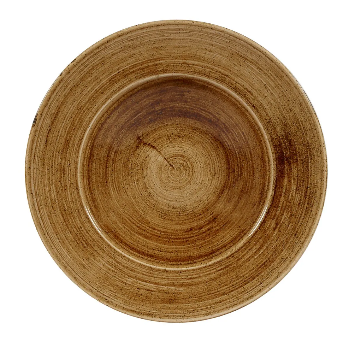 Assiette creuse rond Vintage Copper porcelaine vitrifiée Ø 28 cm Stonecast Patina - CHURCHILL Outlet