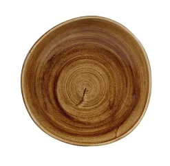 CHURCHILL Assiette creuse rond Vintage Copper porcelaine vitrifiée Ø 25,3 cm Stonecast Patina New