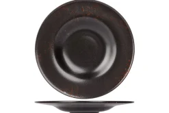 PROOF Assiette de présentation rond noir porcelaine Ø 30 cm Etna Clearance