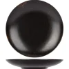 Assiette de présentation rond noir porcelaine Ø 30 cm Etna - PROOF Discount