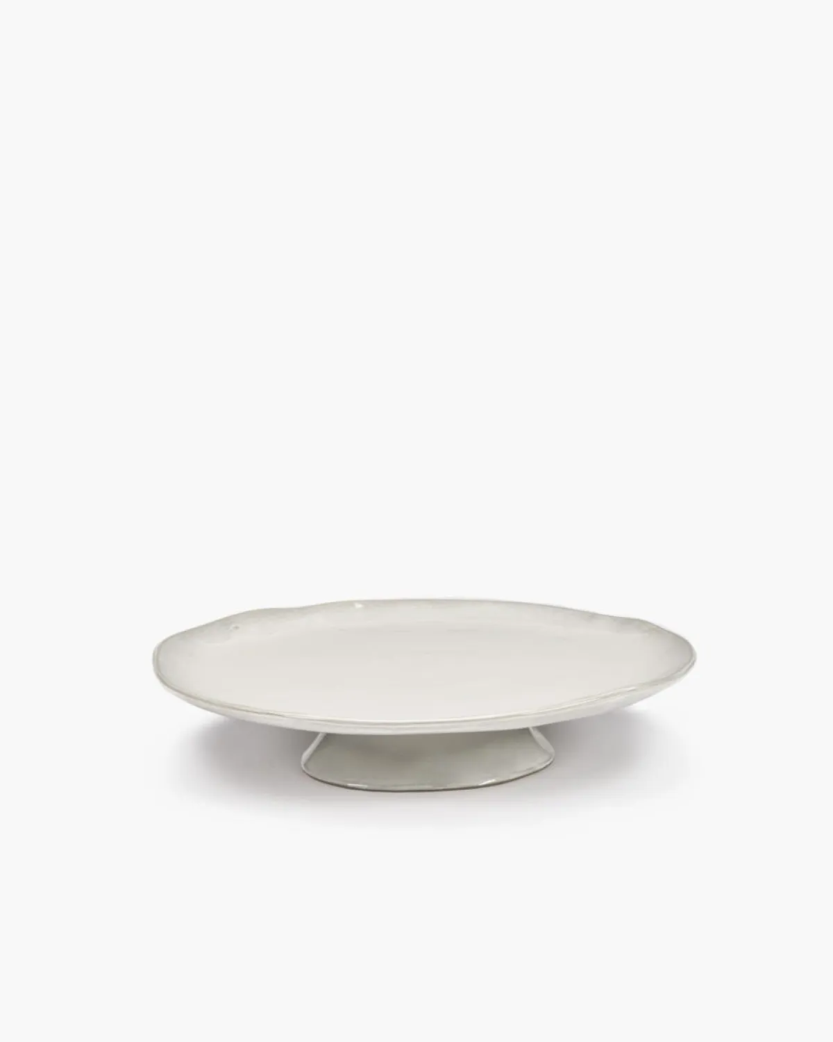 Assiette de présentation rond écru grès émaillé 30,5x30,5 cm La Mère - SERAX Online