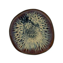 Assiette à dessert irrégulier vert grès émaillé Ø 21,5 cm Gao - MEDARD DE NOBLAT Best