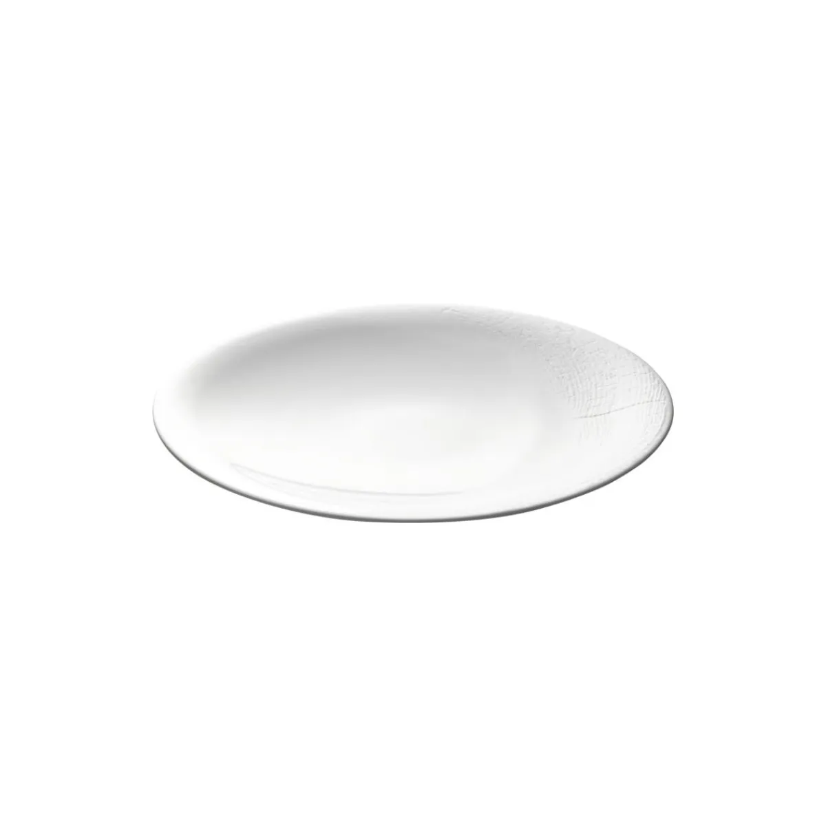 Assiette à dessert rond blanc porcelaine de limoges Ø 21,5 cm Supernature - DEGRENNE Clearance