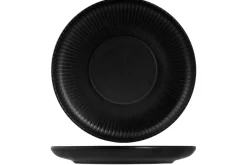 Assiette dessert rond noir porcelaine Ø 20 cm Tonati - PROOF Hot