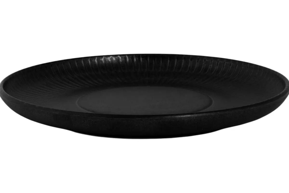 Assiette dessert rond noir porcelaine Ø 20 cm Tonati - PROOF Hot