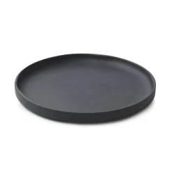 REVOL Assiette à dessert rond noir porcelaine culinaire Ø 21 cm  Caractère New