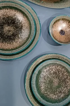Assiette à dessert rond vert porcelaine Ø 21 cm Palazzo - MEDARD DE NOBLAT Sale