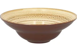 Assiette extra creuse rond beige porcelaine vitrifiée Ø 22,7 cm Twirl - RAK Hot