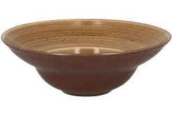 Assiette extra creuse rond beige porcelaine vitrifiée Ø 26,1 cm Twirl - RAK Hot