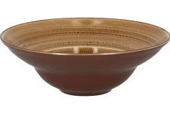 Assiette extra creuse rond beige porcelaine vitrifiée Ø 22,7 cm Twirl - RAK