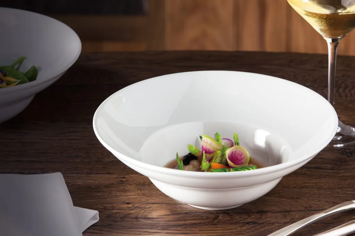 RAK Assiette extra creuse rond ivoire porcelaine vitrifiée Classic Gourmet