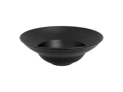 Assiette extra creuse rond noir porcelaine vitrifiée Neo Fusion - RAK Best