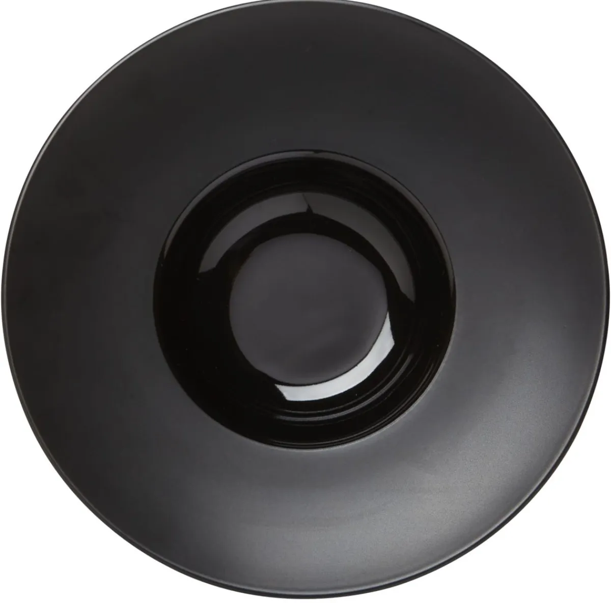 Assiette extra creuse rond noir grès émaillé Ø 27 cm Chic & Mat - PRO.MUNDI Outlet