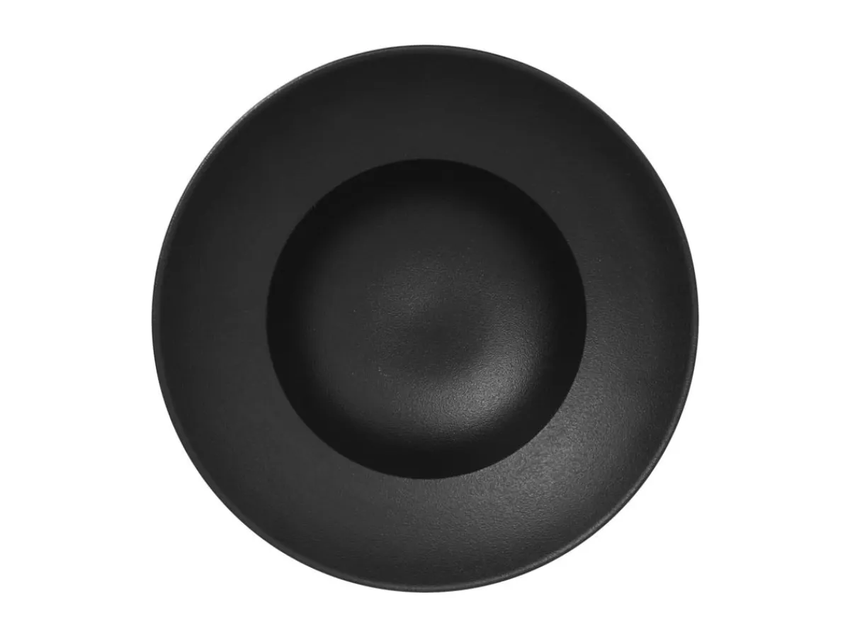 RAK Assiette extra creuse rond noir porcelaine vitrifiée Neo Fusion Best