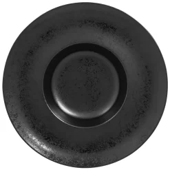 Assiette extra creuse rond noir porcelaine vitrifiée Ø 29 cm Chill - RAK Hot