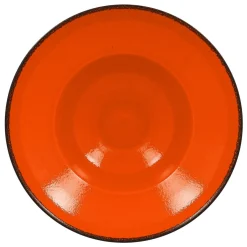 RAK Assiette extra creuse rond orange porcelaine vitrifiée Ø 22,7 cm Fire Sale
