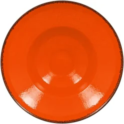 RAK Assiette extra creuse rond orange porcelaine vitrifiée Ø 26,1 cm Fire Discount