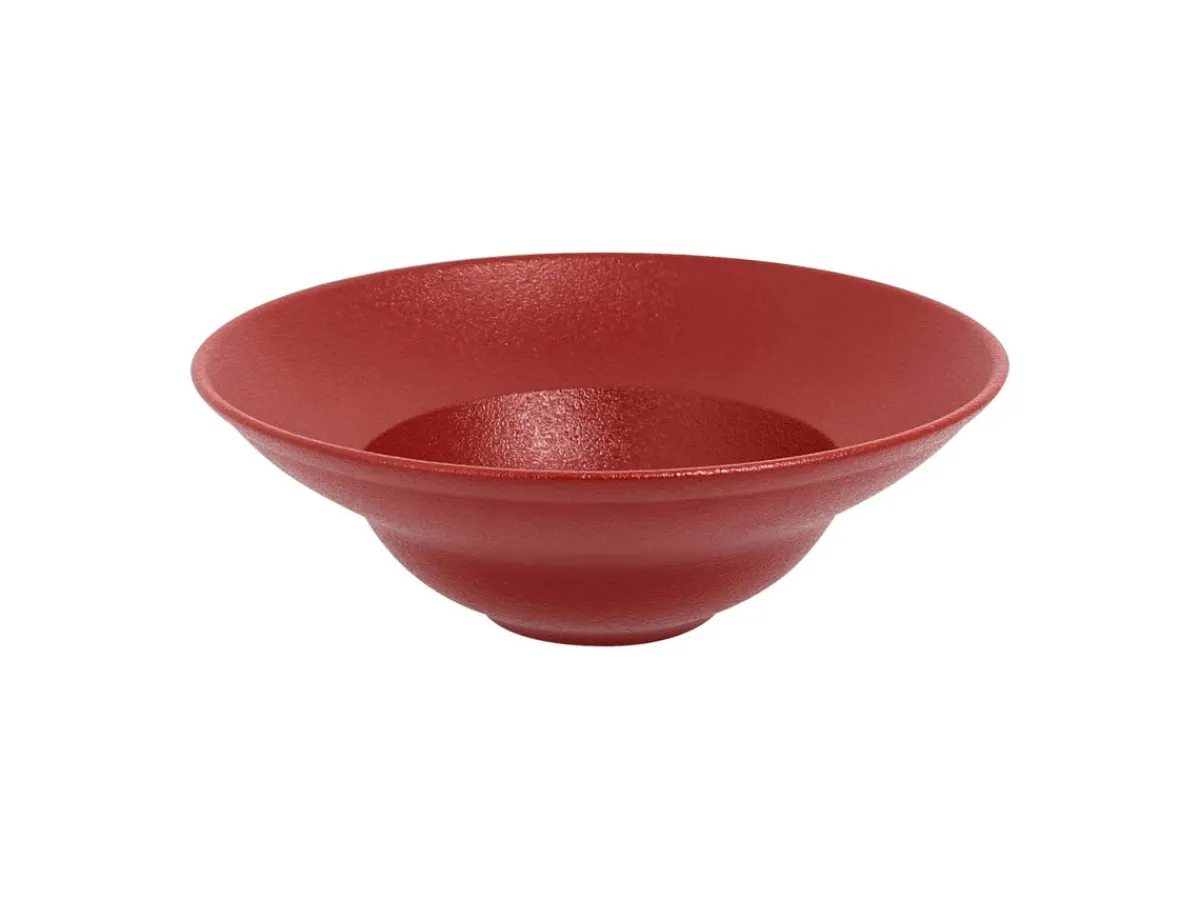 Assiette extra creuse rond rouge porcelaine vitrifiée Ø 22,7 cm Neo Fusion - RAK Clearance