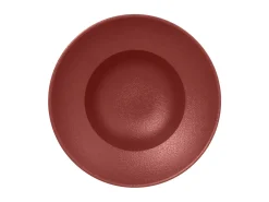 Assiette extra creuse rond rouge porcelaine vitrifiée Ø 22,7 cm Neo Fusion - RAK Clearance