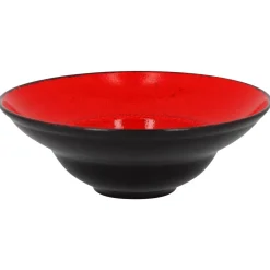 RAK Assiette extra creuse rond rouge porcelaine vitrifiée Ø 22,7 cm Fire Best