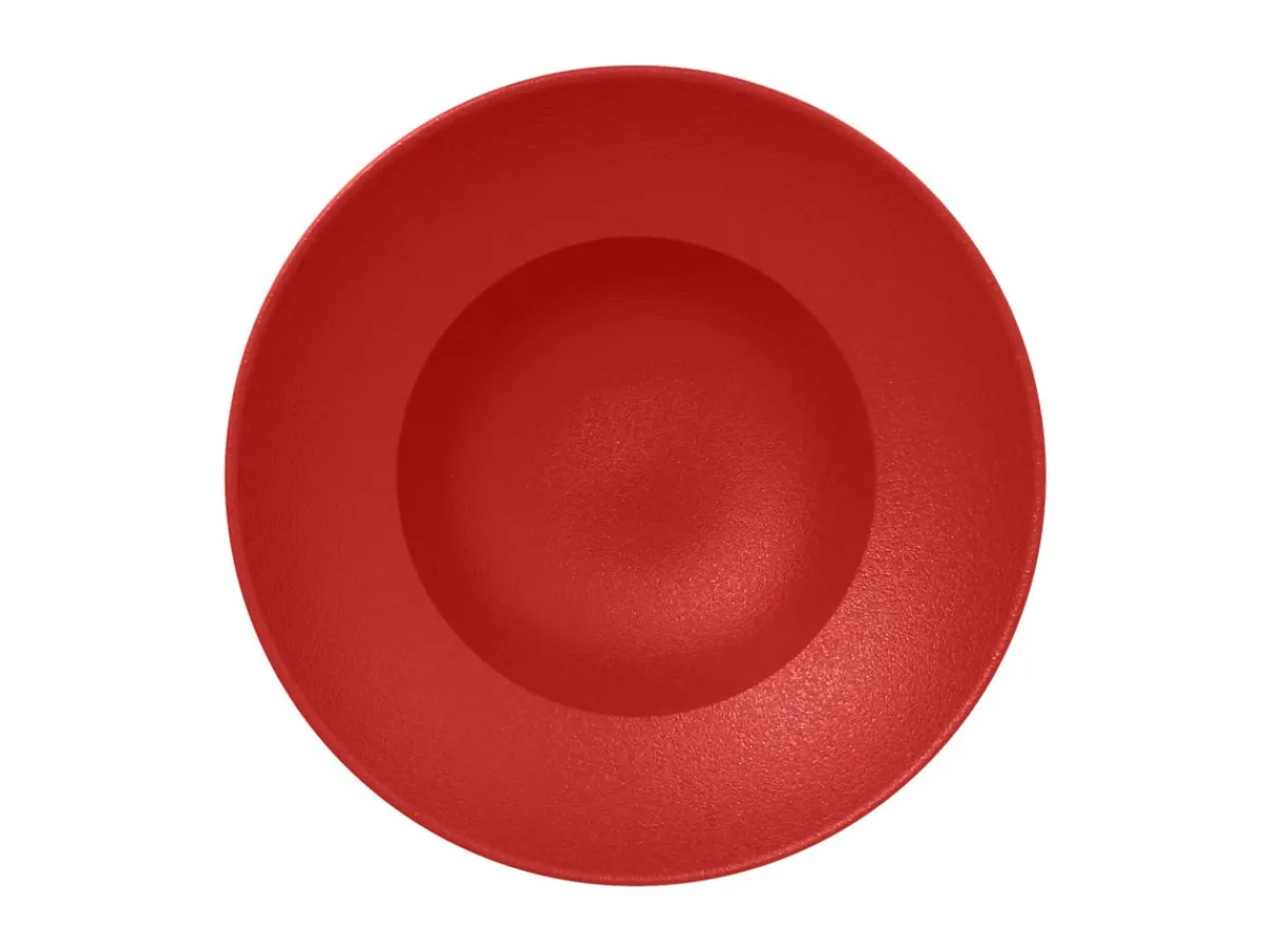 Assiette extra creuse rond rouge porcelaine vitrifiée Ø 26,1 cm Neo Fusion - RAK Best