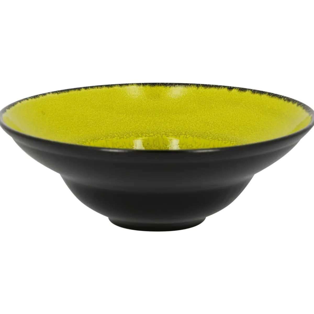 Assiette extra creuse rond vert porcelaine vitrifiée Ø 22,7 cm Fire - RAK New