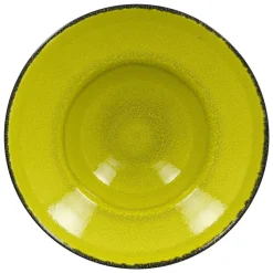 Assiette extra creuse rond vert porcelaine vitrifiée Ø 22,7 cm Fire - RAK New