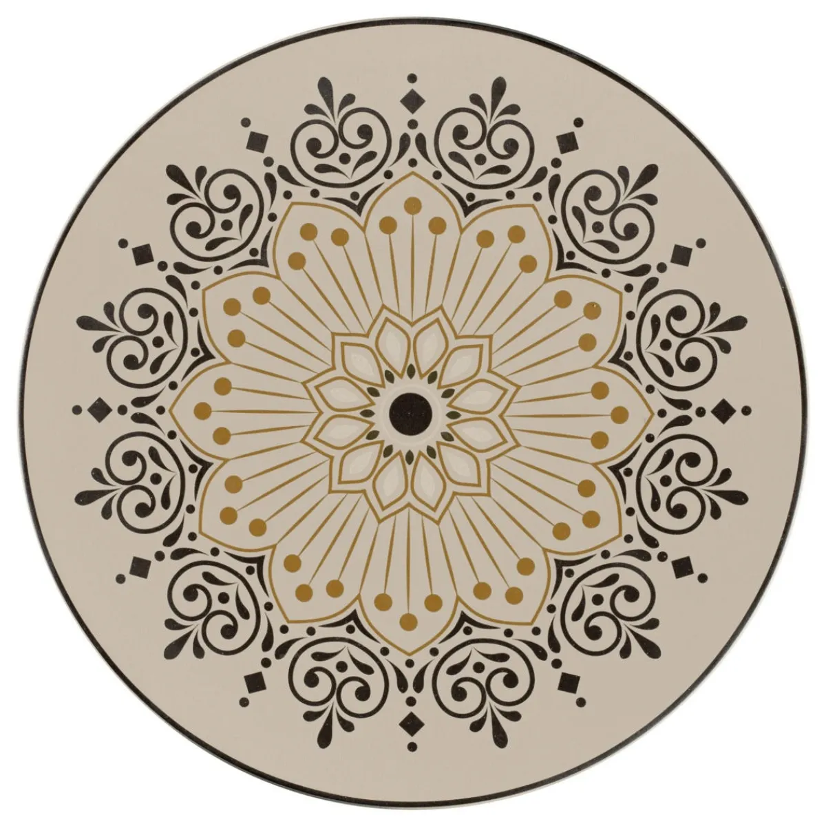 RAK Assiette extra plate rond Argila Décor Cartagena porcelaine Ø 26,5 cm Earth New