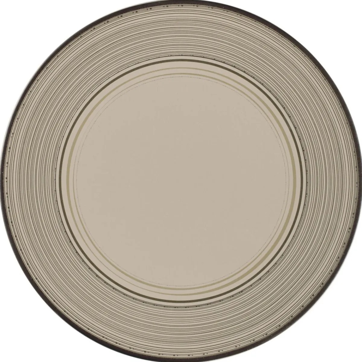 Assiette extra plate rond Argila Décor Larissa porcelaine Ø 26,5 cm Earth - RAK Outlet