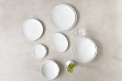 Assiette gastro creuse rond blanc porcelaine Ø 20 cm Gusto - ACCOLADE Discount