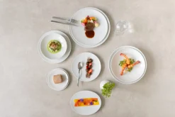 Assiette gastro creuse rond blanc porcelaine Ø 20 cm Gusto - ACCOLADE Discount