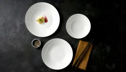 Assiette gastro creuse rond blanc porcelaine Ø 20 cm Gusto - ACCOLADE Discount