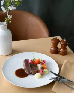 ACCOLADE Assiette gastro creuse rond blanc porcelaine Ø 28 cm Gusto Online