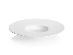 Assiette gourmet rond blanc porcelaine de limoges Ø 28 cm Collection L Couture - DEGRENNE Outlet