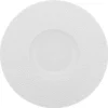 DEGRENNE Assiette gourmet rond blanc porcelaine de limoges Ø 28 cm L' Perles De Rosee Blanches Sale