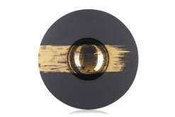 REVOL Assiette gourmet rond noir porcelaine culinaire Ø 30,3 cm Sphere Best