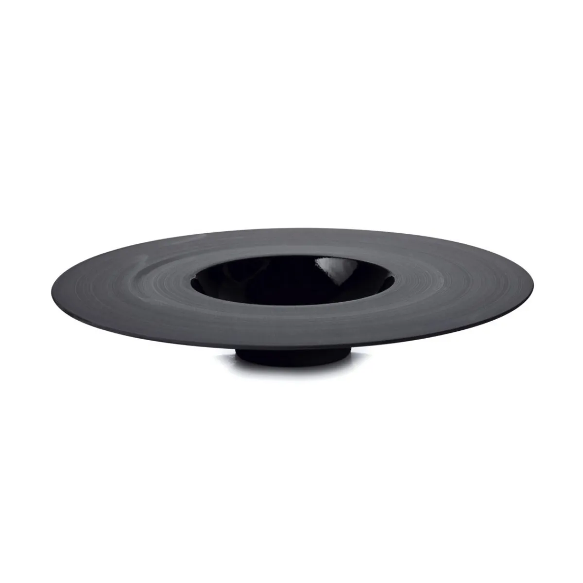 Assiette gourmet rond noir porcelaine culinaire Ø 30,3 cm Sphere - REVOL Online