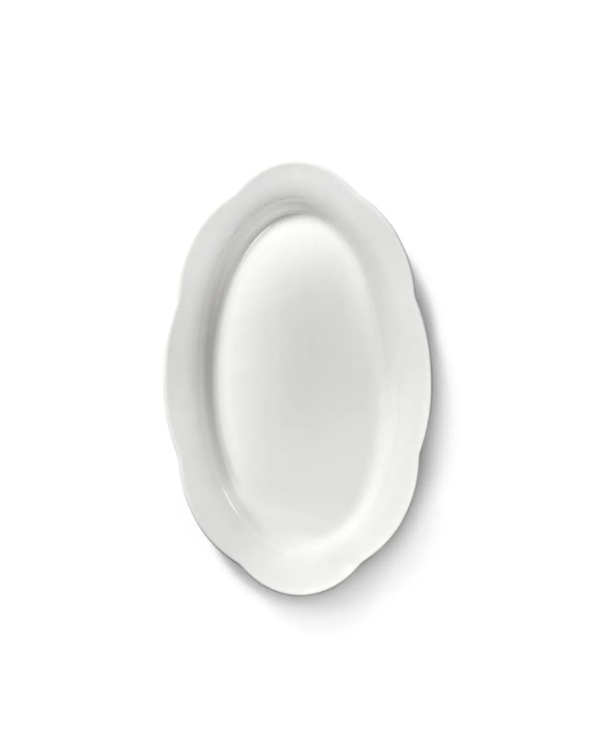SERAX Assiette haute ovale blanc porcelaine 24,5x15 cm Silhouette Clearance