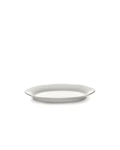 SERAX Assiette haute ovale blanc porcelaine 18,5x10 cm Silhouette Sale